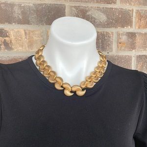 Vintage Gold Tone Collar Necklace